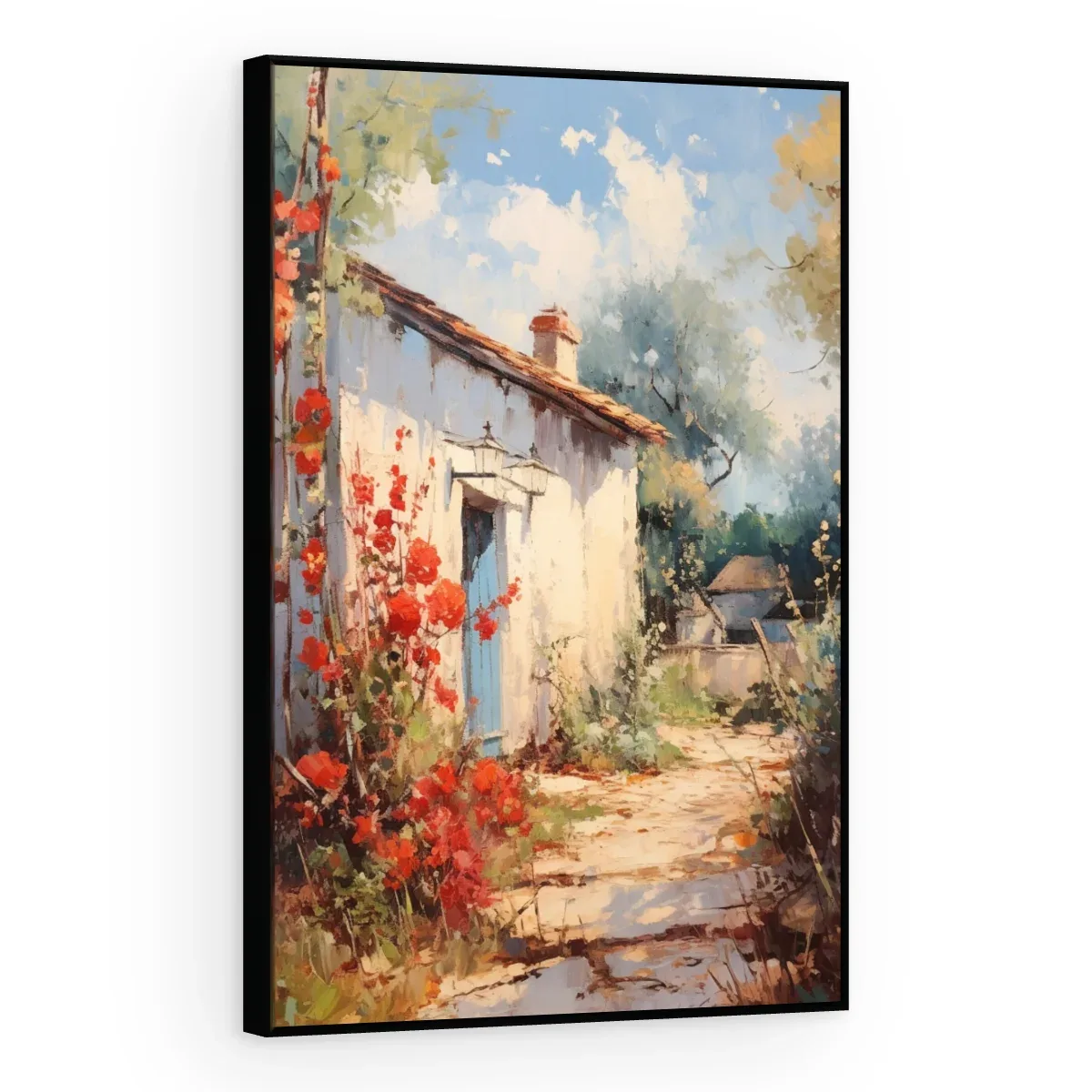 Quadro Decorativo Canvas Porta Azul - PA0034