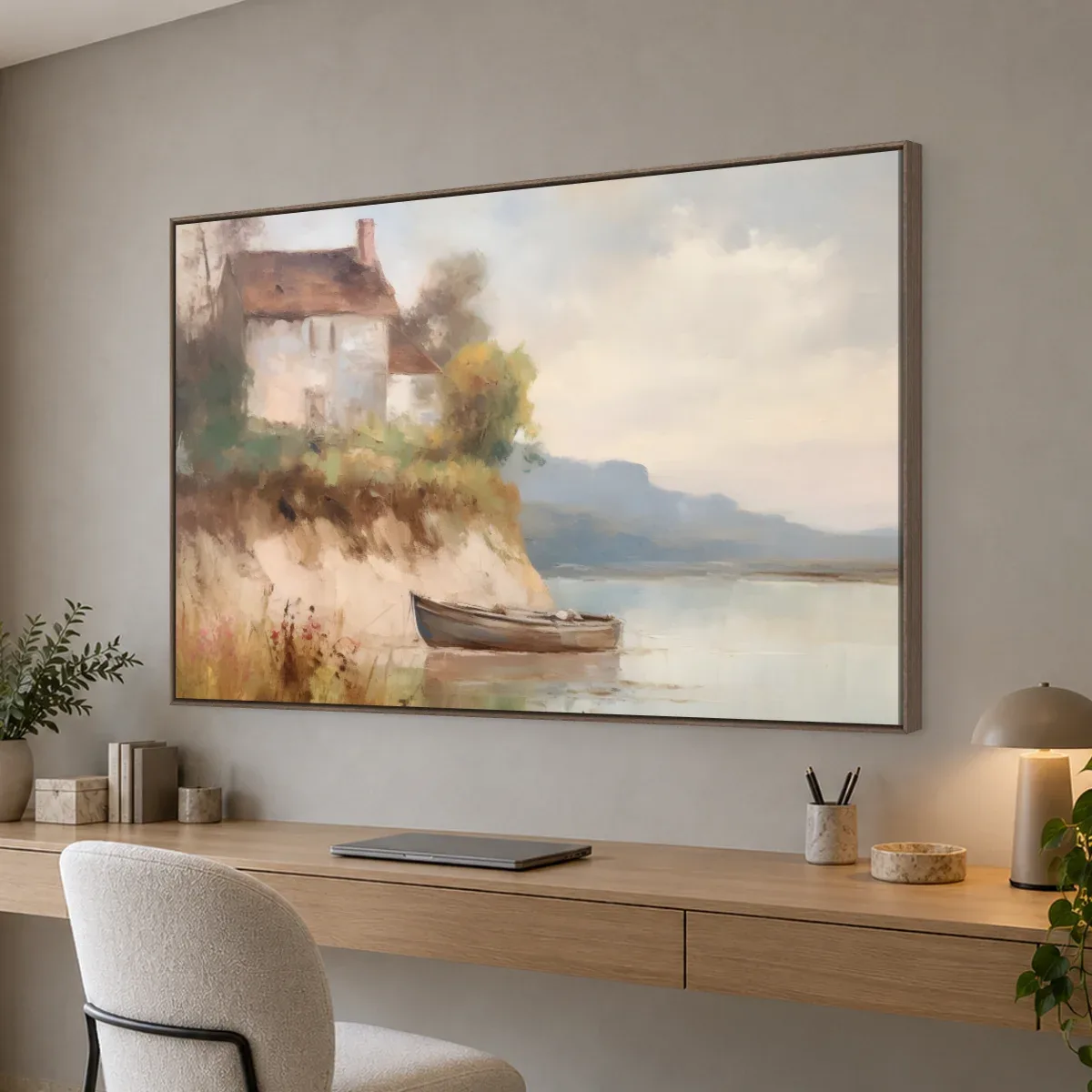 Quadro Decorativo Canvas Casa Ribeirinha - PA0035