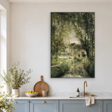 Quadro Decorativo Canvas Bosque Verdejante - PA0037