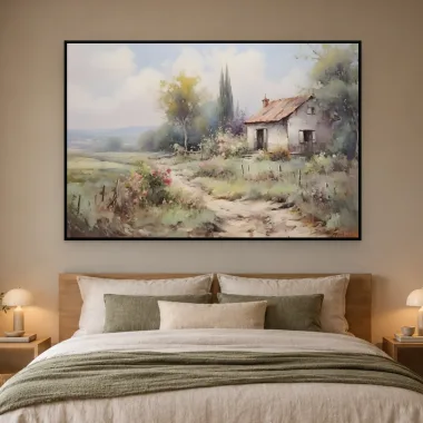 Quadro Decorativo Canvas Casa Campestre - PA0038