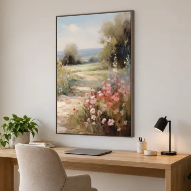 Quadro Decorativo Canvas Trilha Rosada - PA0039