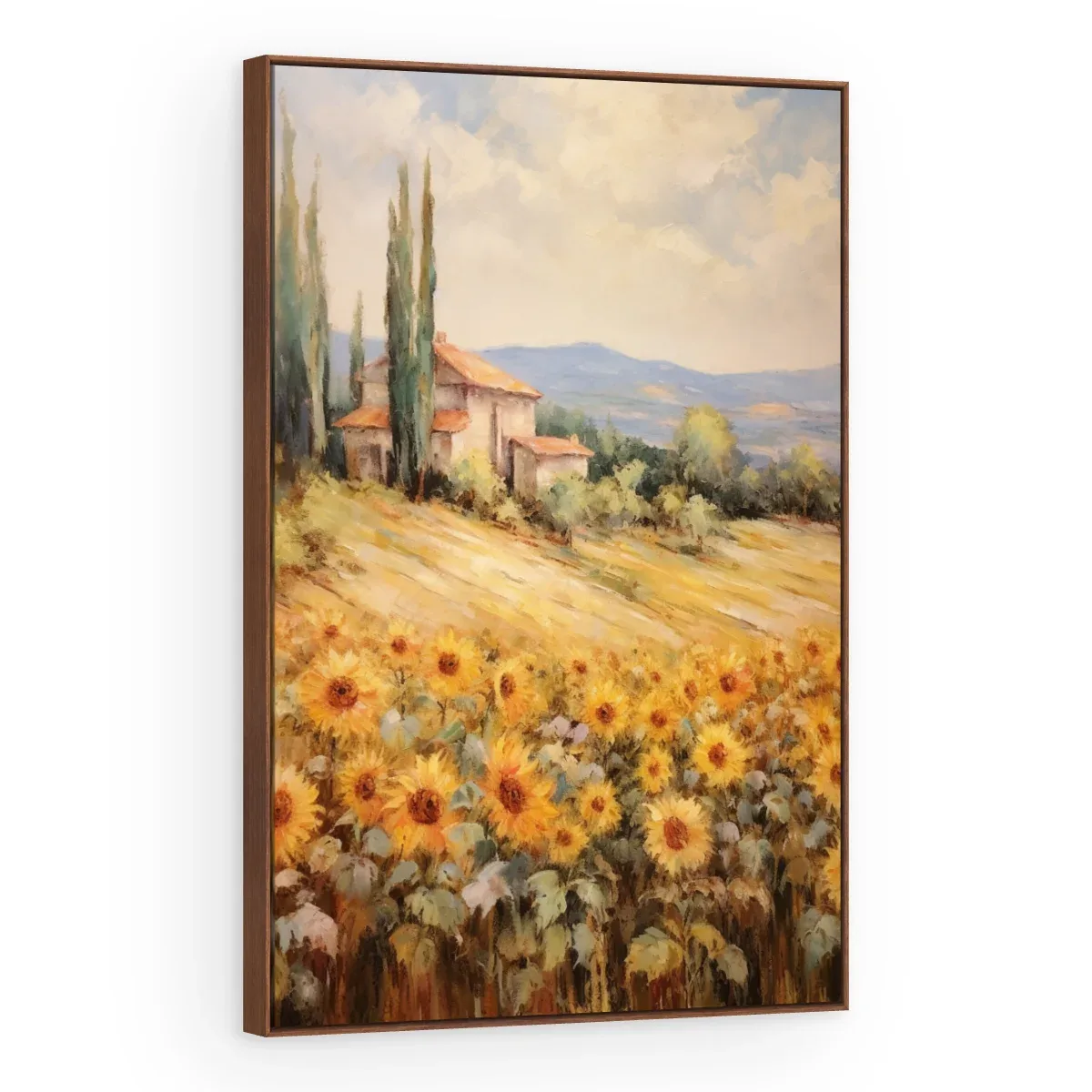 Quadro Decorativo Canvas Girassóis Toscanos - PA0040