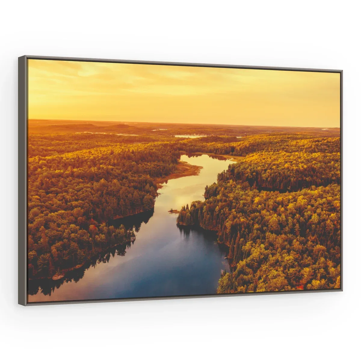 Quadro Decorativo Canvas Rio Dourado - PA0041