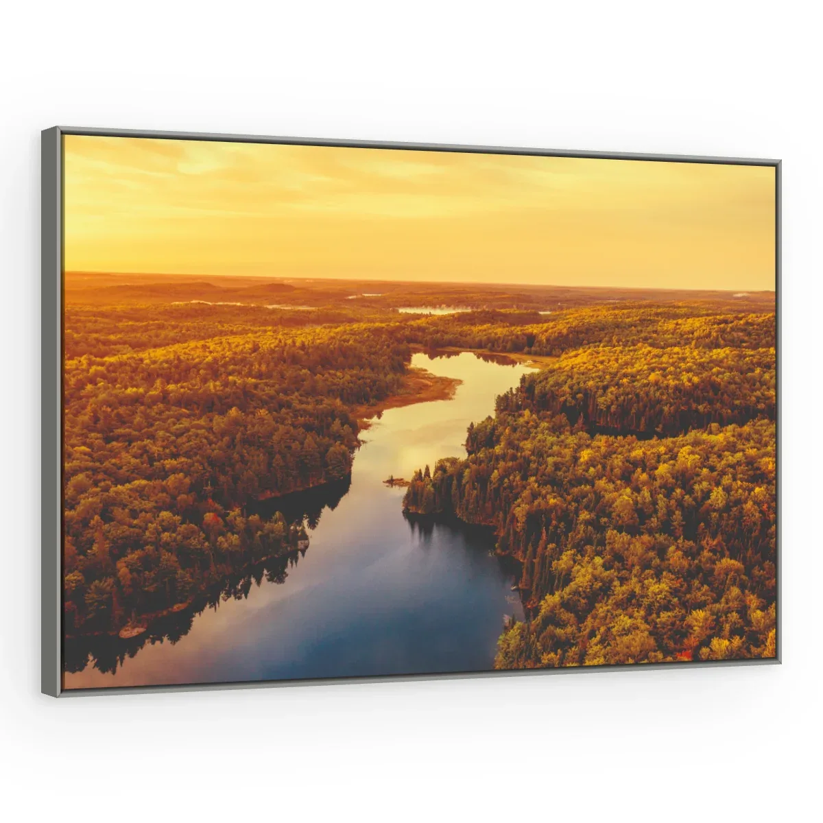 Quadro Decorativo Canvas Rio Dourado - PA0041