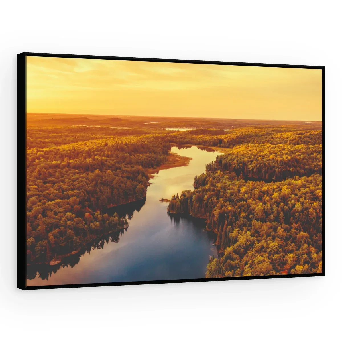Quadro Decorativo Canvas Rio Dourado - PA0041