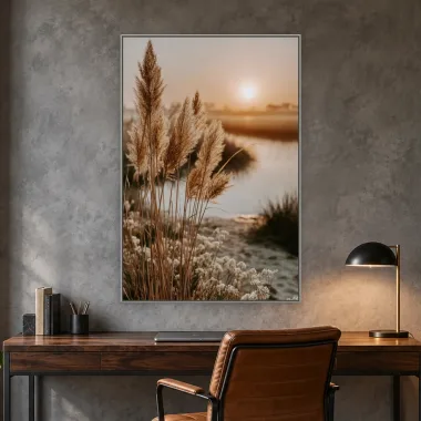 Quadro Decorativo Canvas Capim Pampas - PA0043