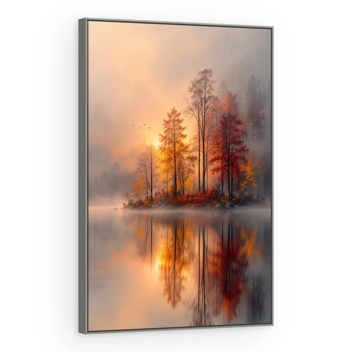 Quadro Decorativo Canvas Espelho Outonal - PA0045