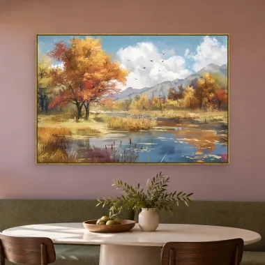 Quadro Decorativo Canvas Outono Vibrante - PA0048