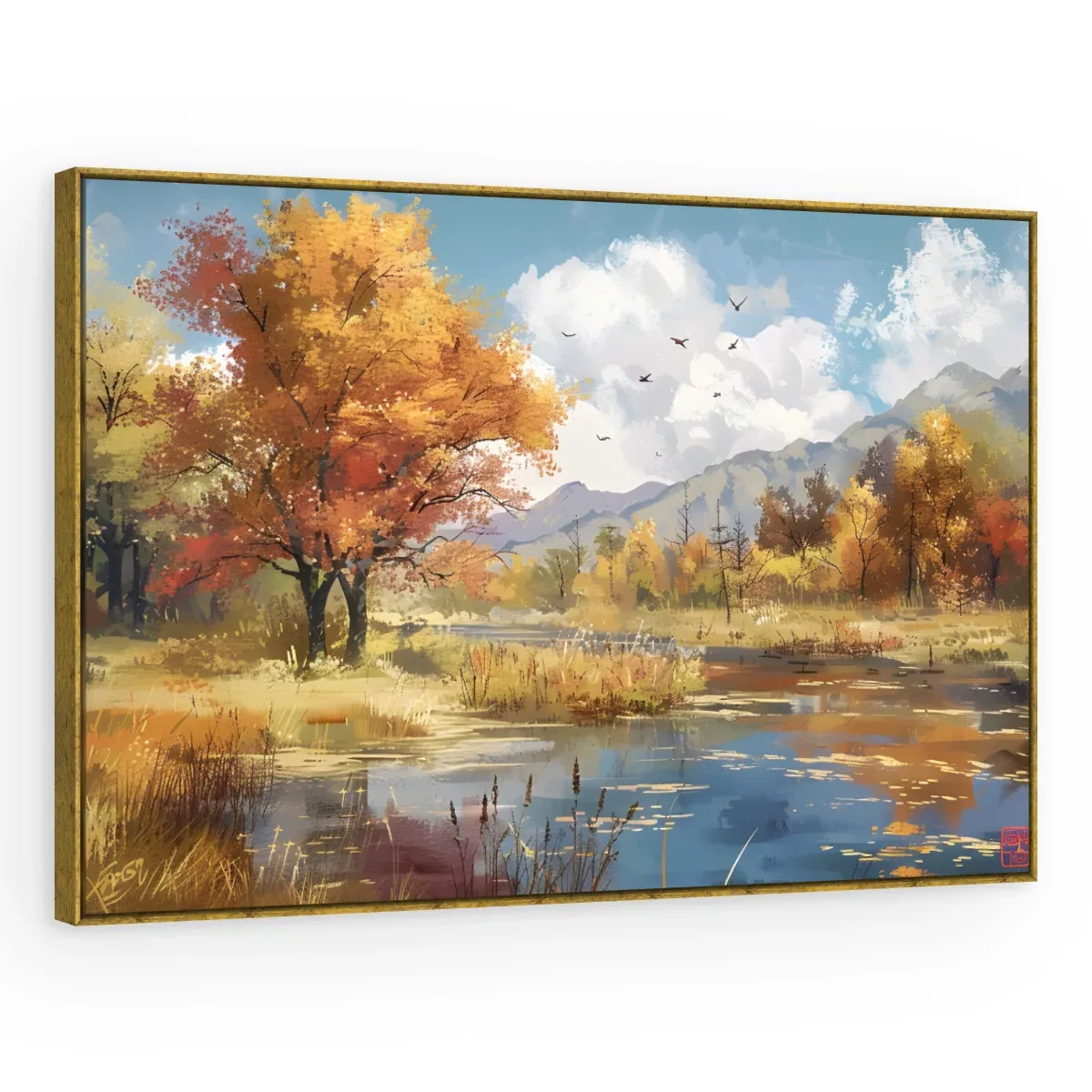 Quadro Decorativo Canvas Outono Vibrante - PA0048