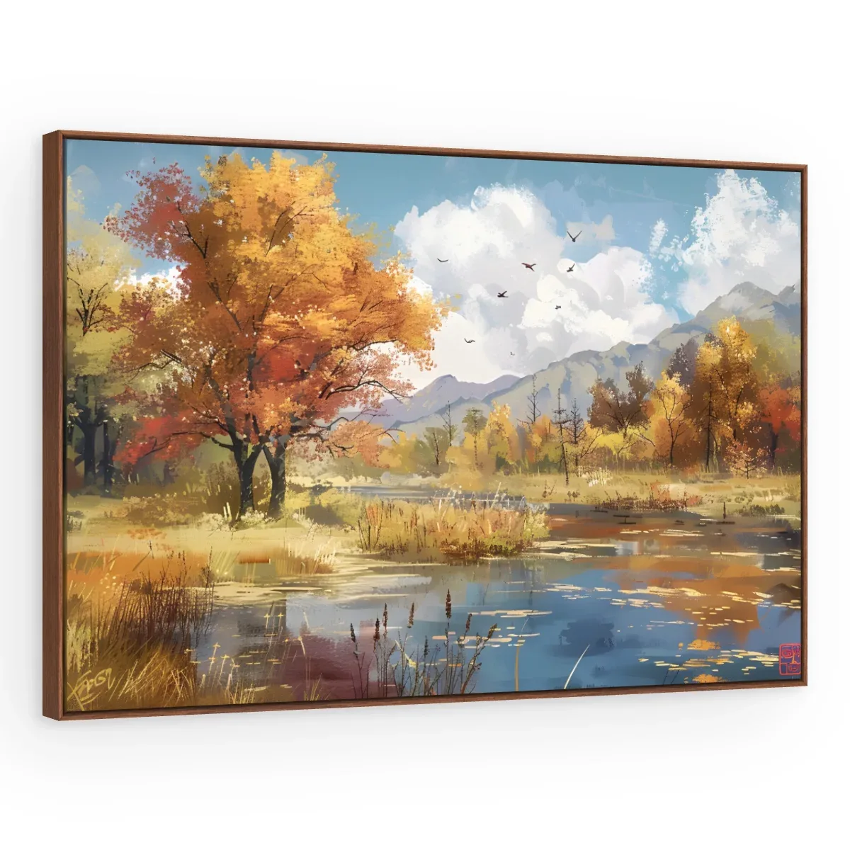 Quadro Decorativo Canvas Outono Vibrante - PA0048