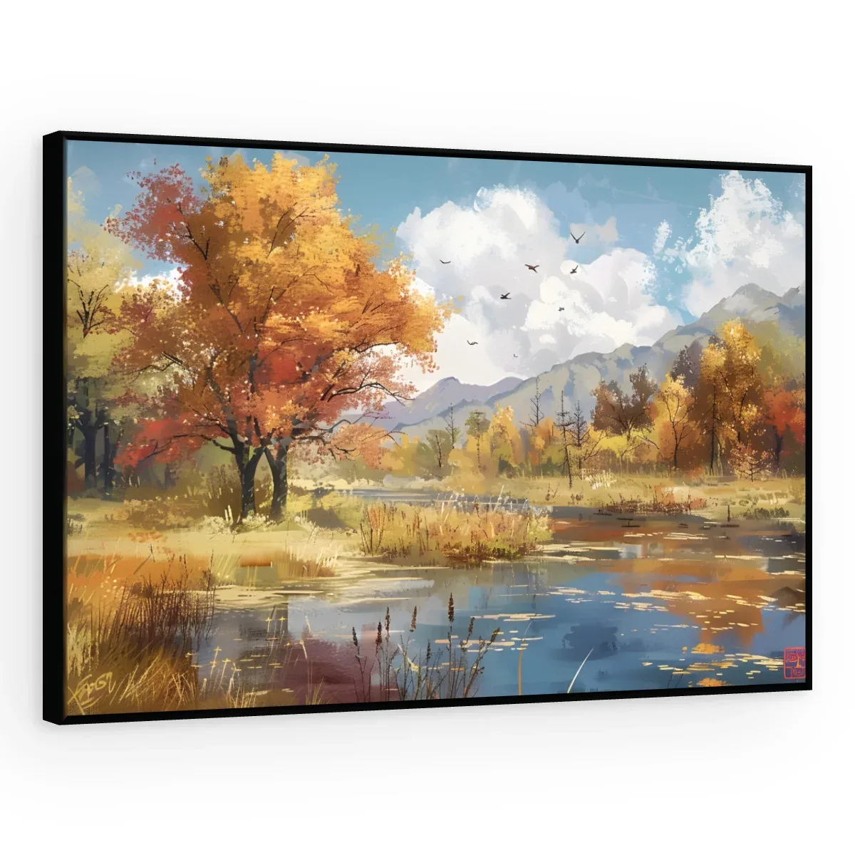 Quadro Decorativo Canvas Outono Vibrante - PA0048