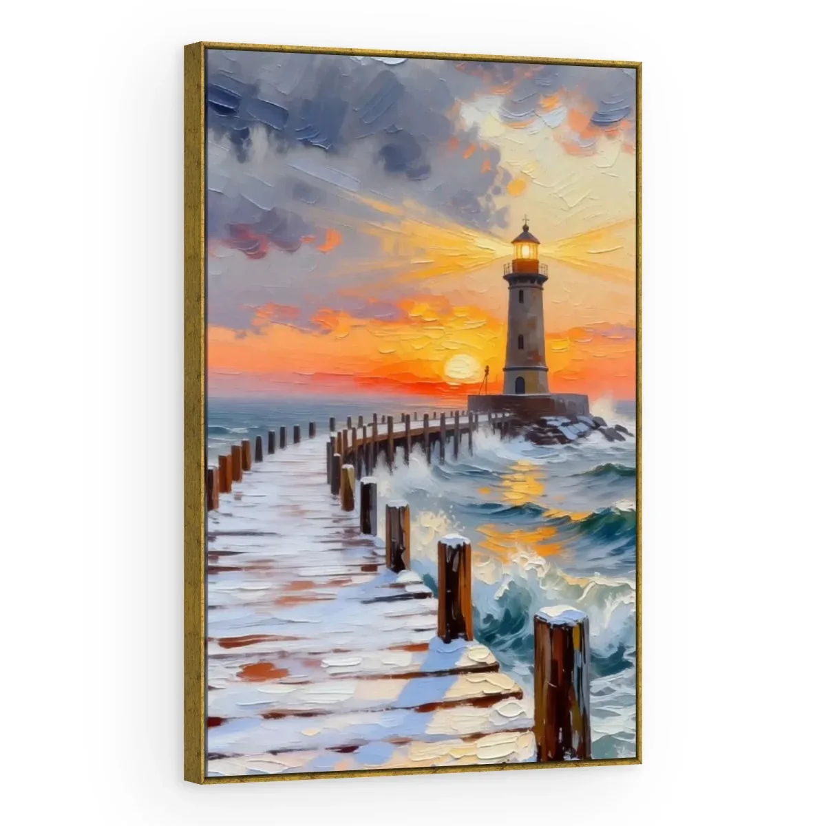 Quadro Decorativo Canvas Farol Crepuscular - PA0052