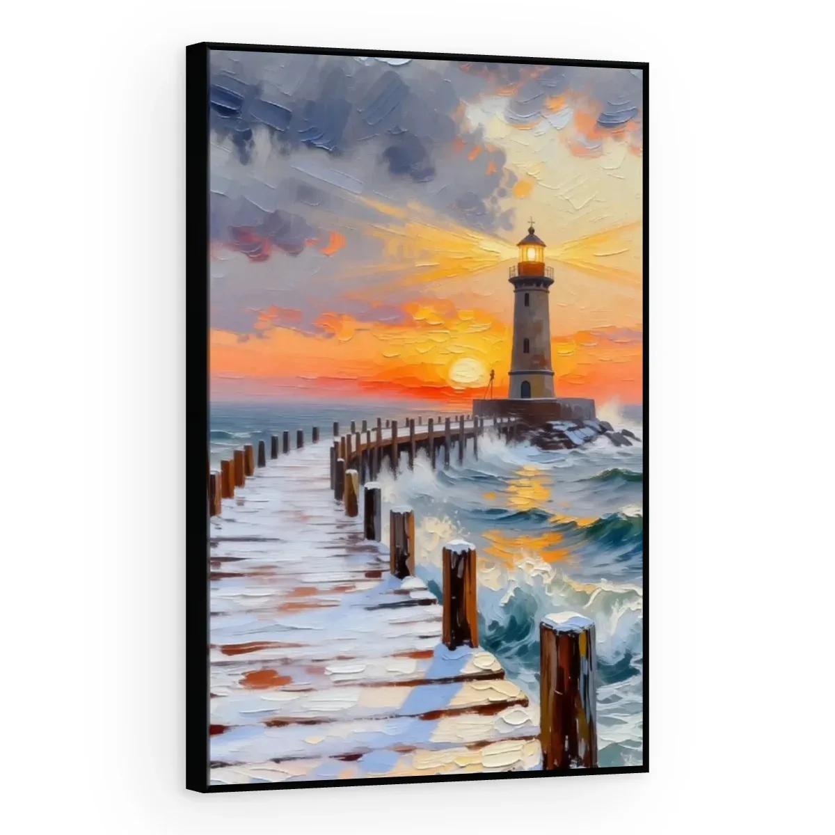 Quadro Decorativo Canvas Farol Crepuscular - PA0052