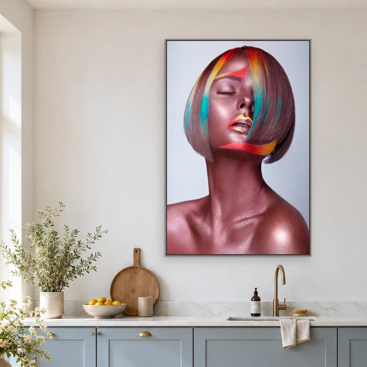 Quadro Decorativo Canvas Musa Colorida - PE0005