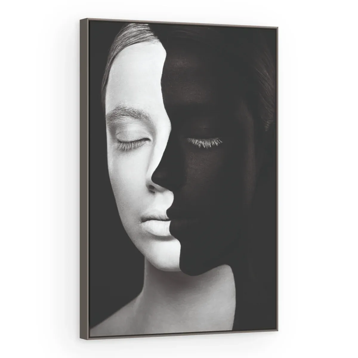 Quadro Decorativo Canvas Rosto Bicolor - PE0015