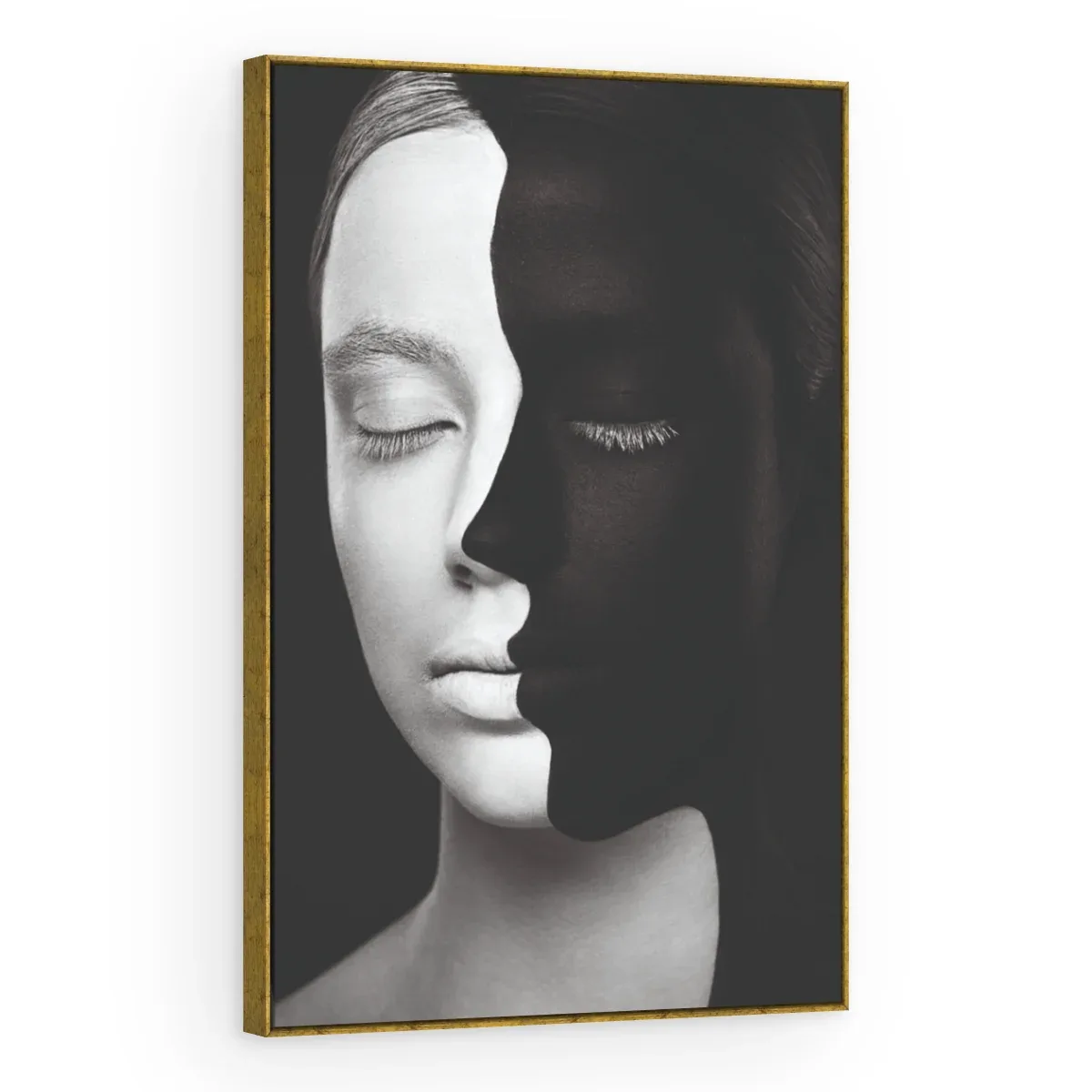 Quadro Decorativo Canvas Rosto Bicolor - PE0015