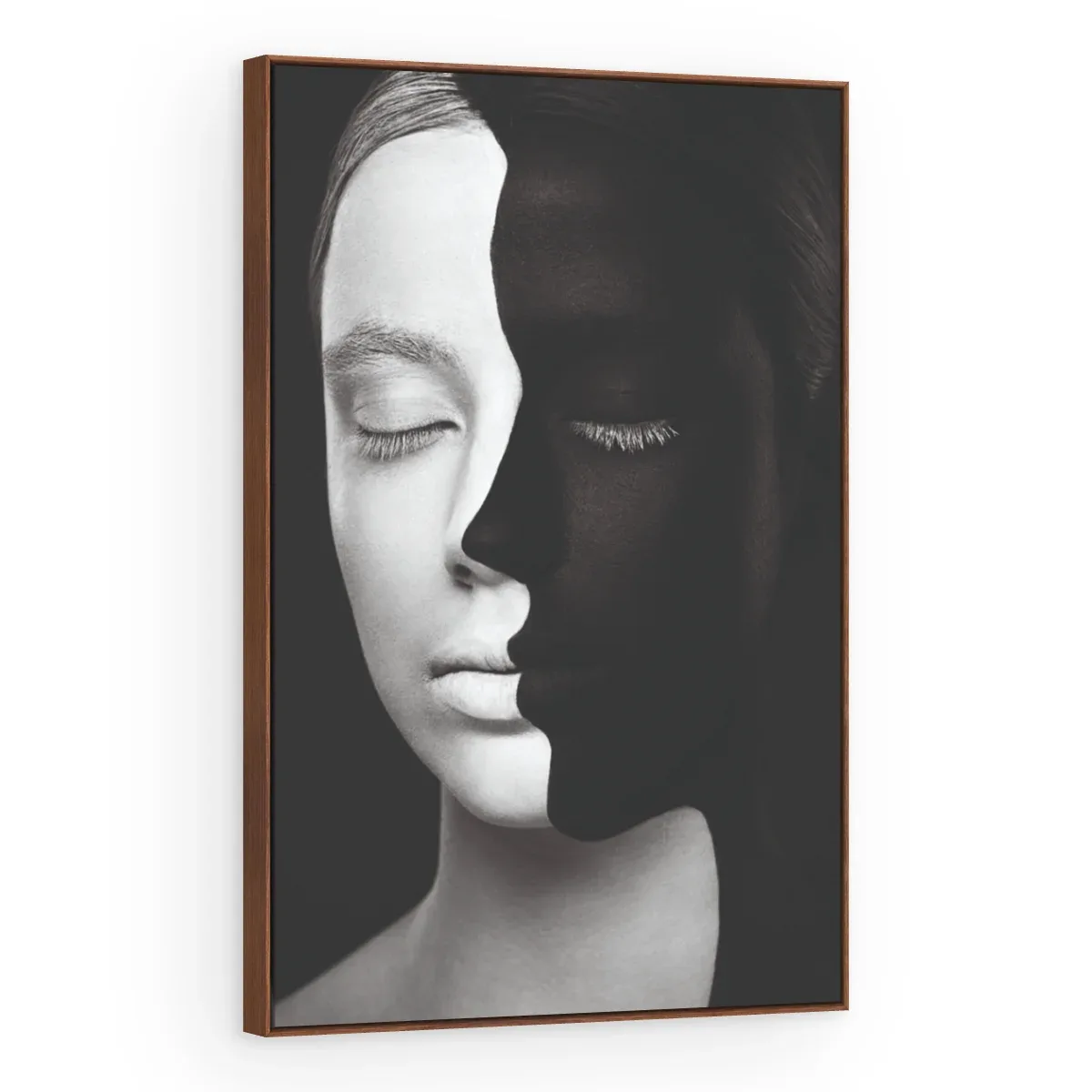 Quadro Decorativo Canvas Rosto Bicolor - PE0015