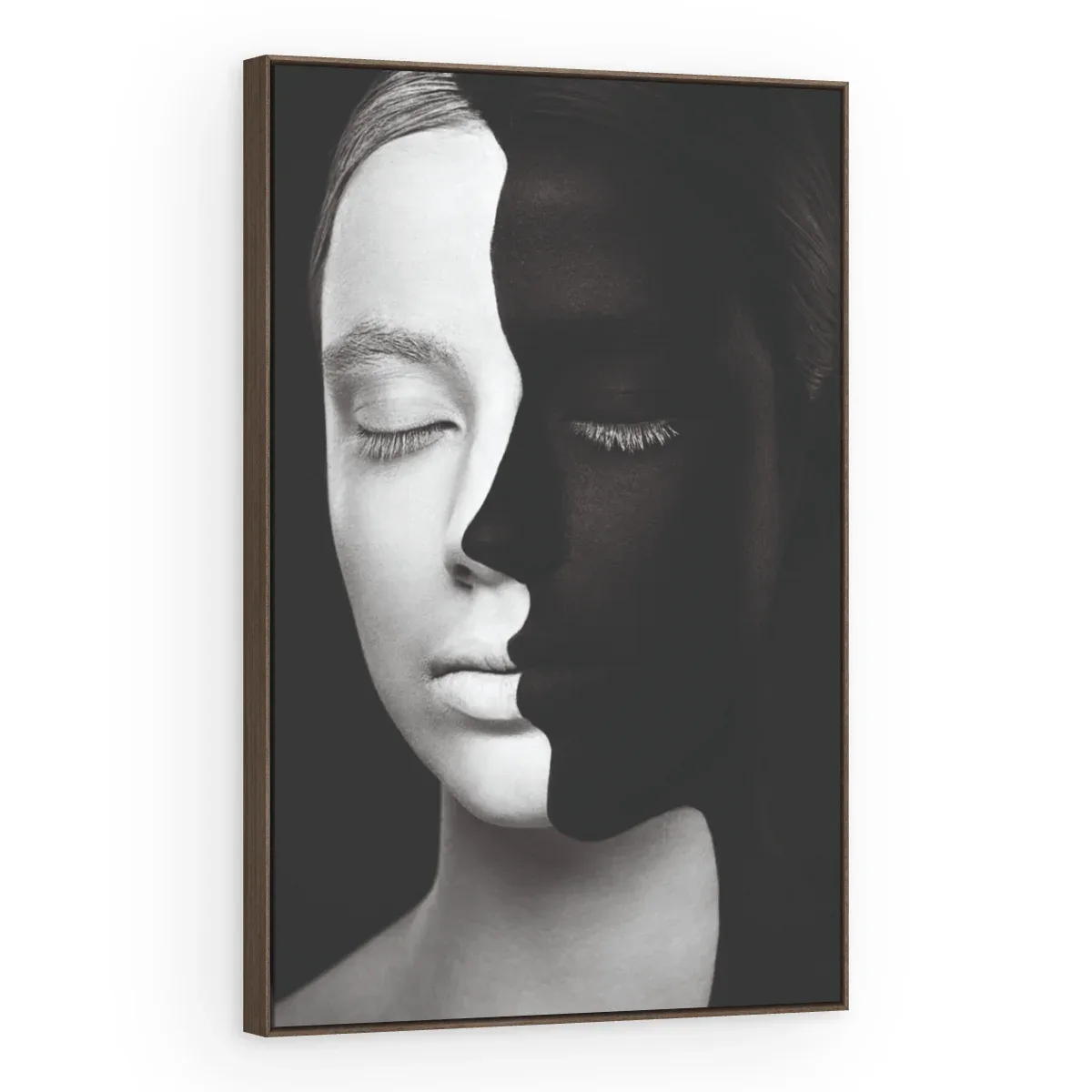 Quadro Decorativo Canvas Rosto Bicolor - PE0015