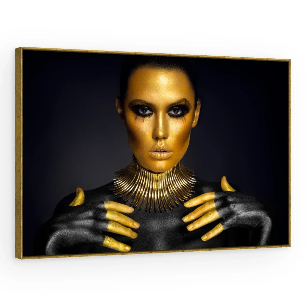 Quadro Decorativo Canvas Rainha Dourada - PE0026