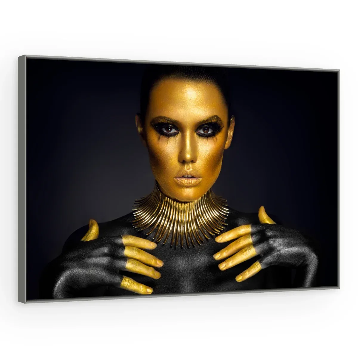 Quadro Decorativo Canvas Rainha Dourada - PE0026