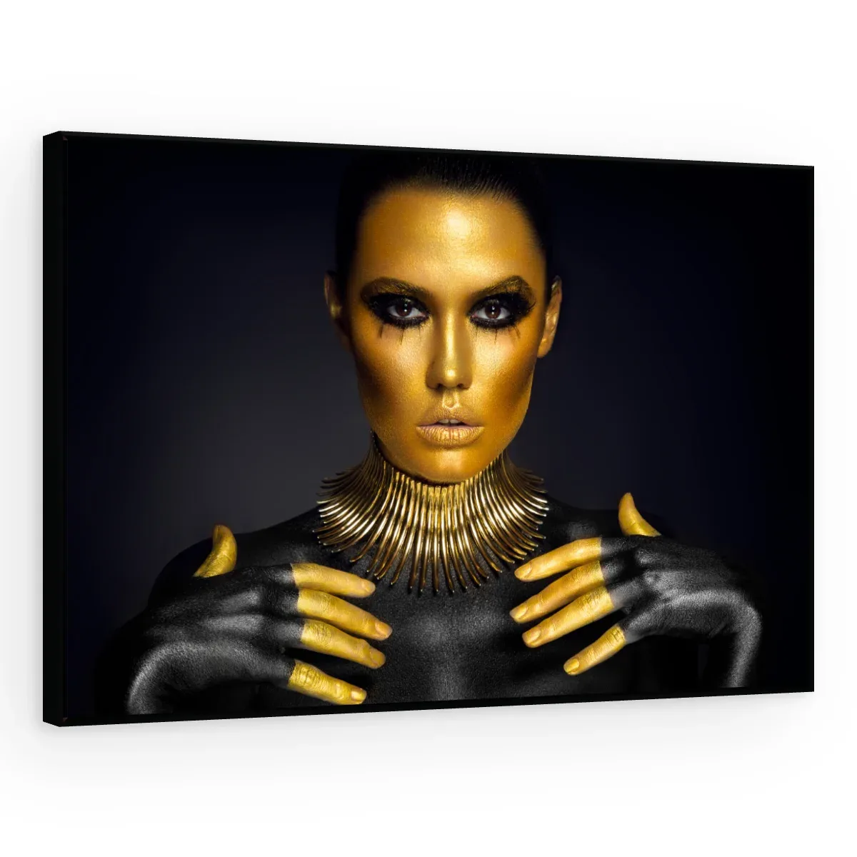 Quadro Decorativo Canvas Rainha Dourada - PE0026