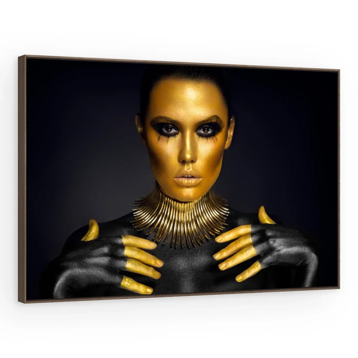 Quadro Decorativo Canvas Rainha Dourada - PE0026