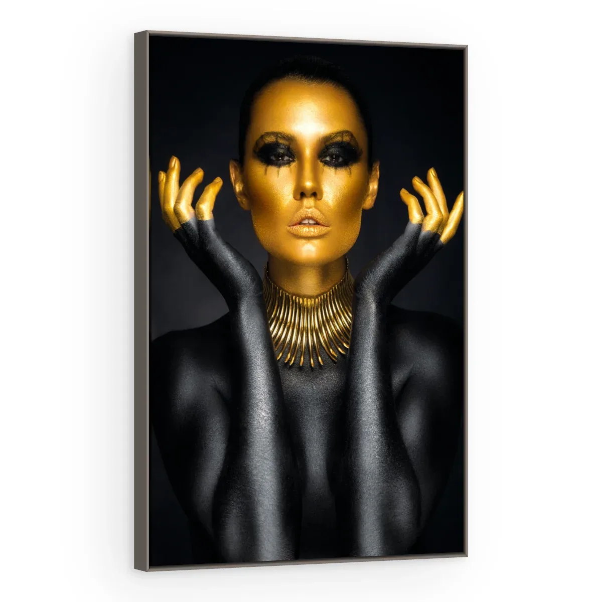 Quadro Decorativo Canvas Mãos Douradas - PE0027