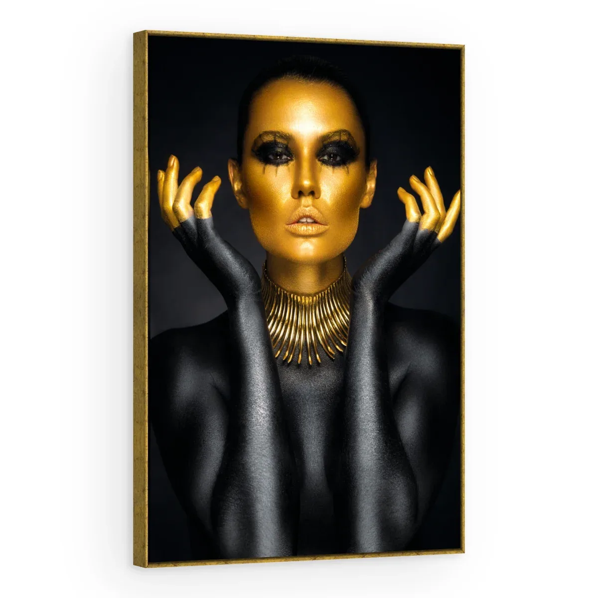 Quadro Decorativo Canvas Mãos Douradas - PE0027