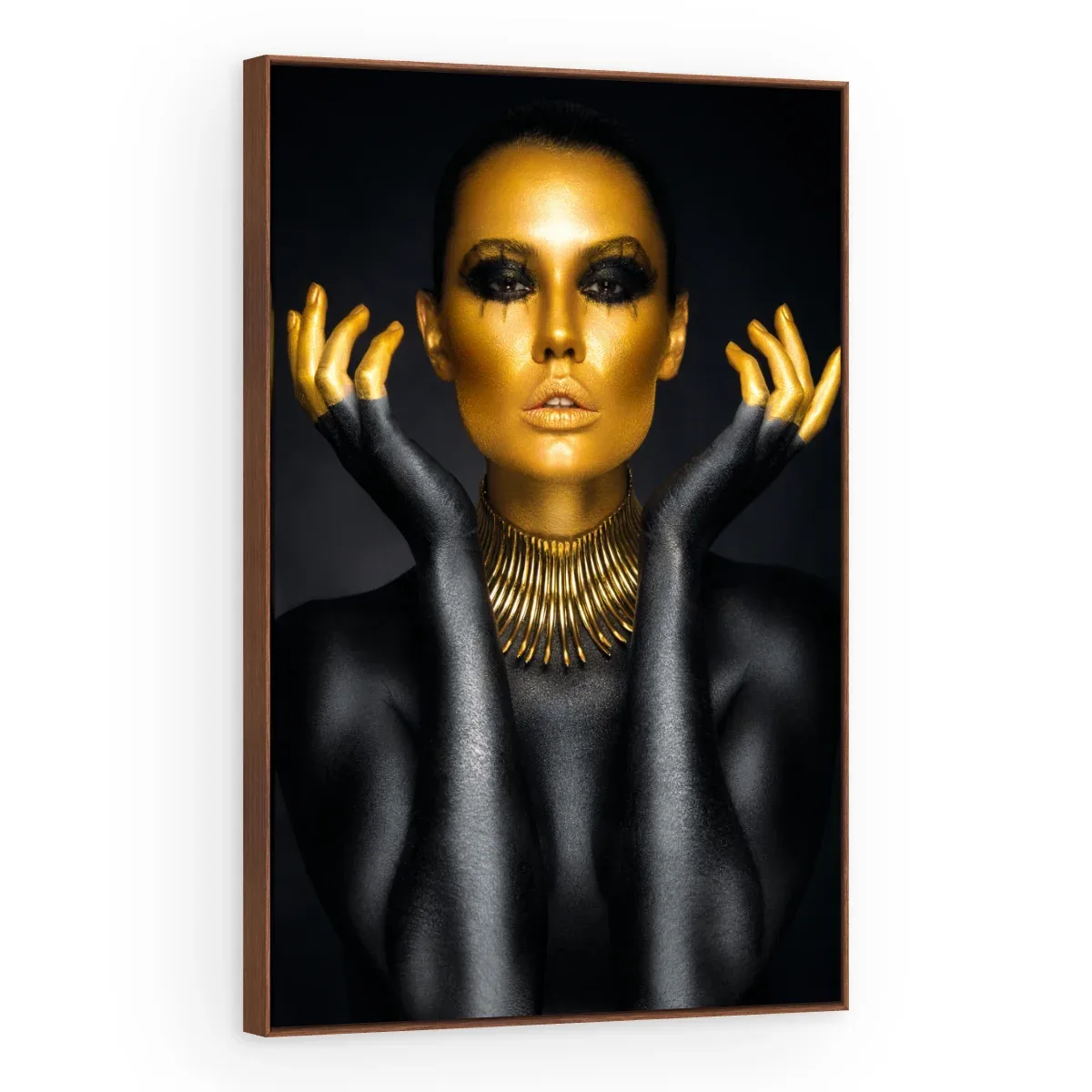 Quadro Decorativo Canvas Mãos Douradas - PE0027