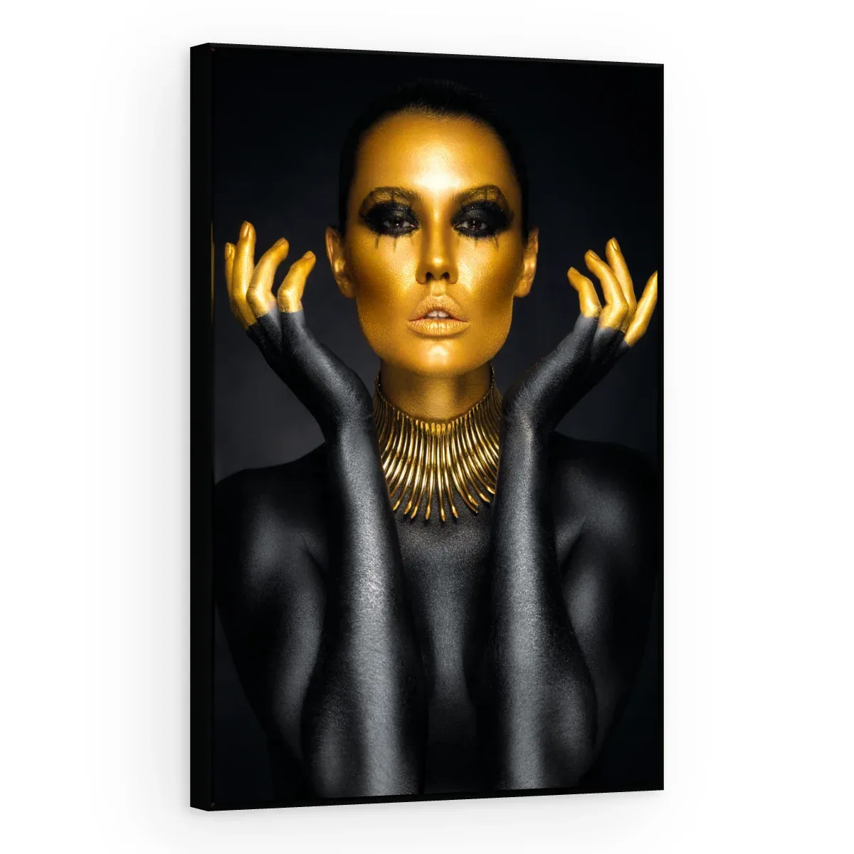 Quadro Decorativo Canvas Mãos Douradas - PE0027