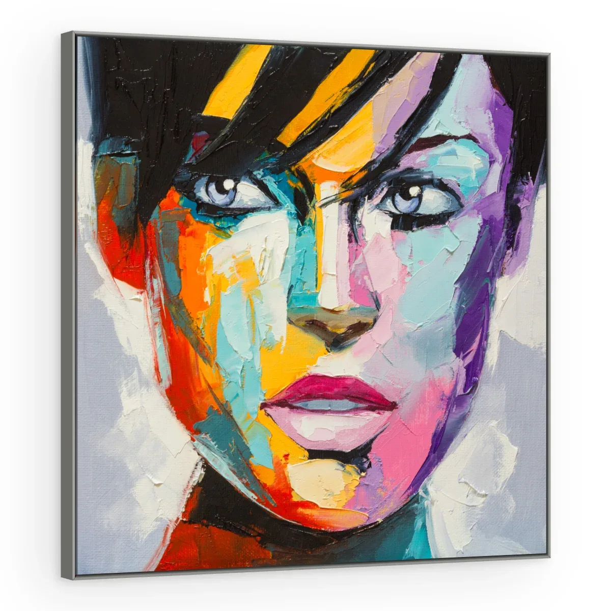 Quadro Decorativo Canvas Retrato Vibrante - PE0028