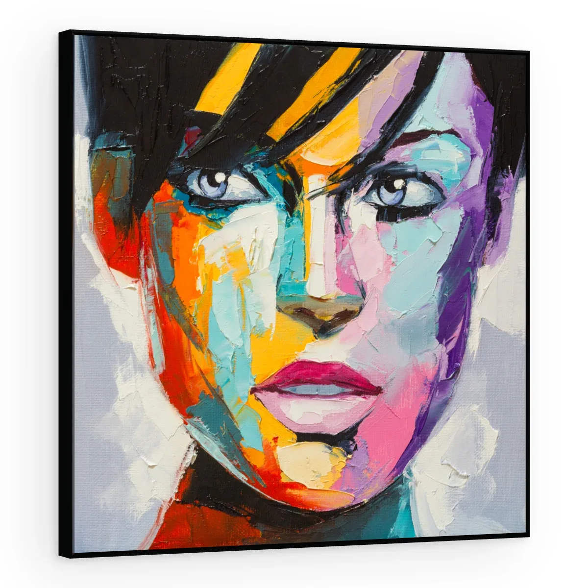 Quadro Decorativo Canvas Retrato Vibrante - PE0028