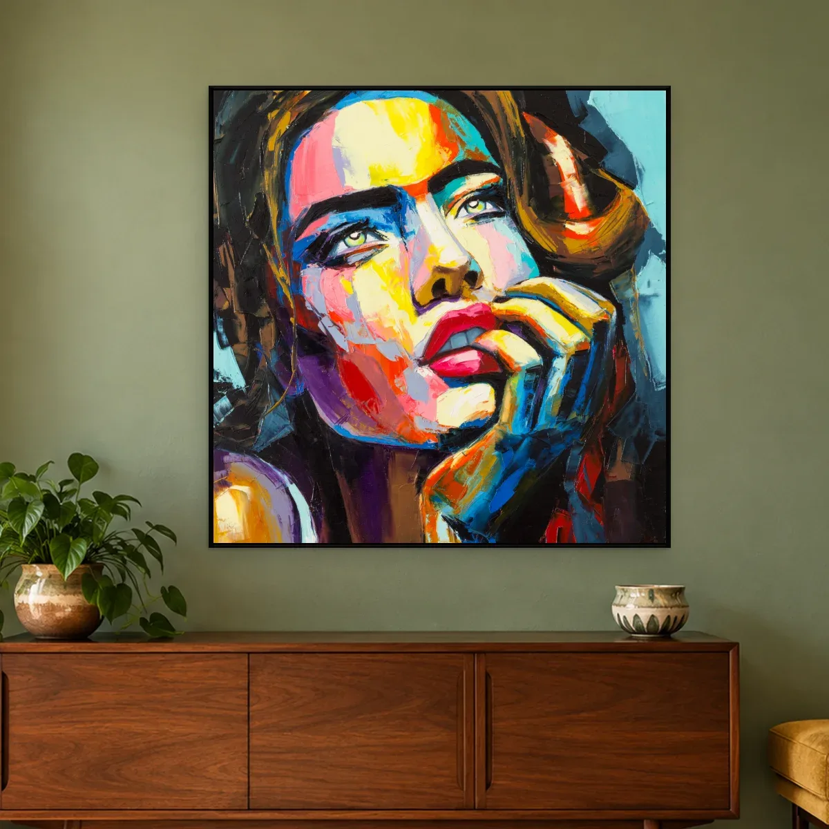 Quadro Decorativo Canvas Retrato Pensativo - PE0029