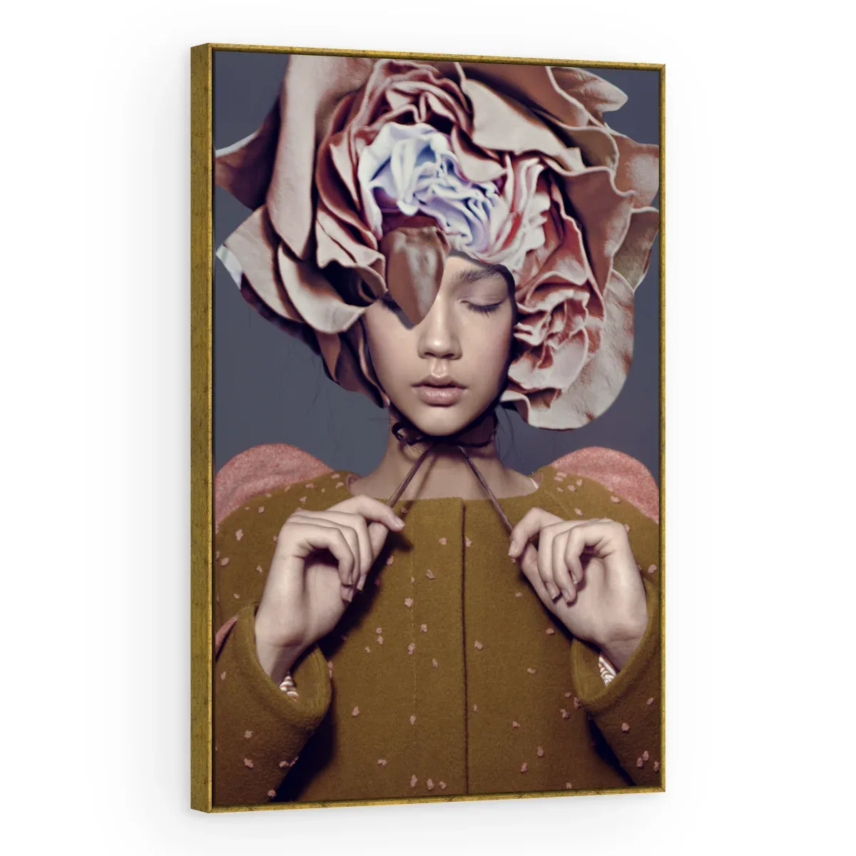 Quadro Decorativo Canvas Rosa Serena - PE0033