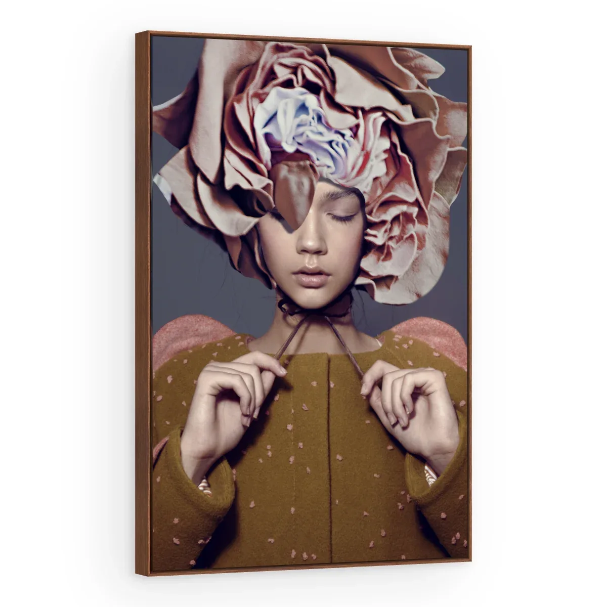 Quadro Decorativo Canvas Rosa Serena - PE0033