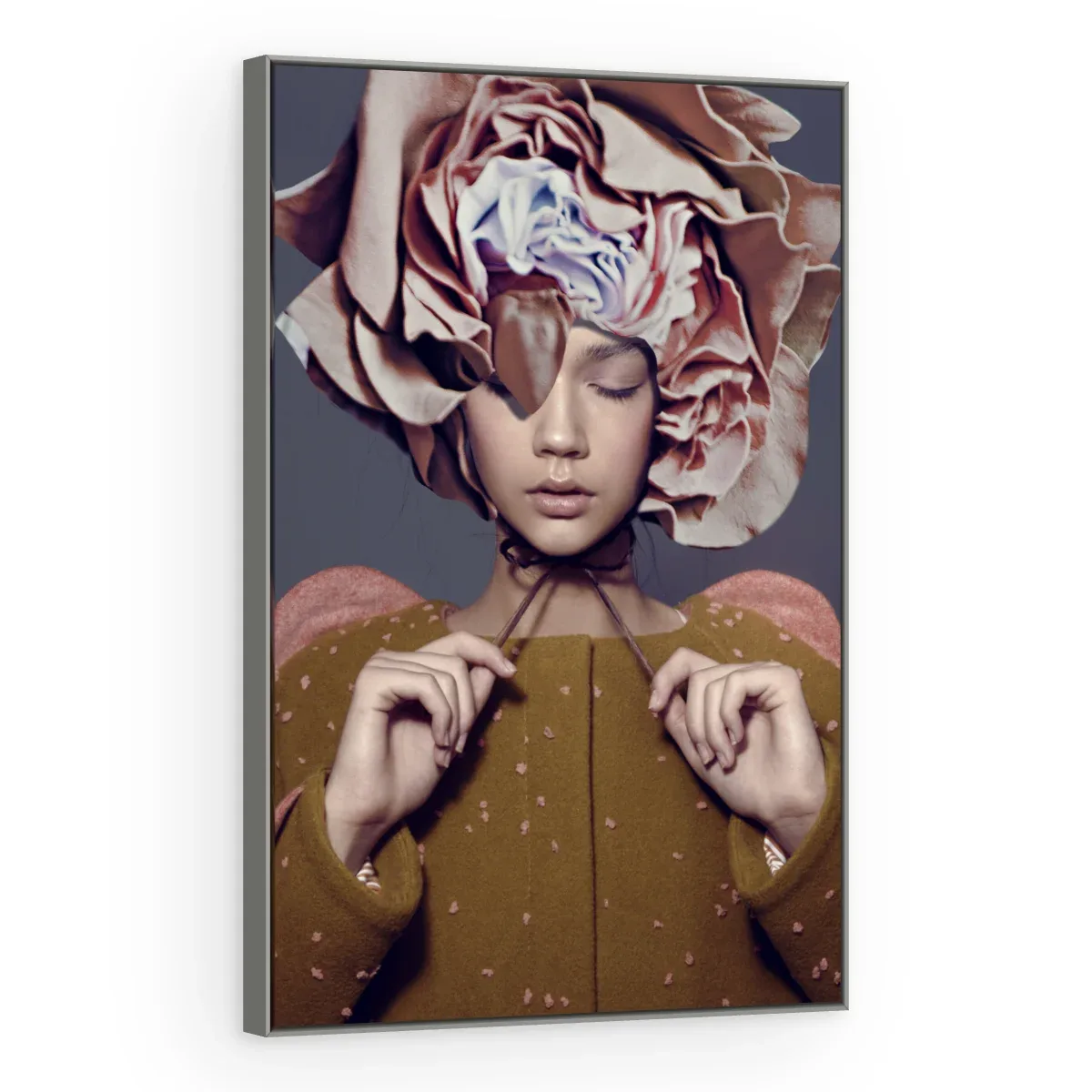 Quadro Decorativo Canvas Rosa Serena - PE0033