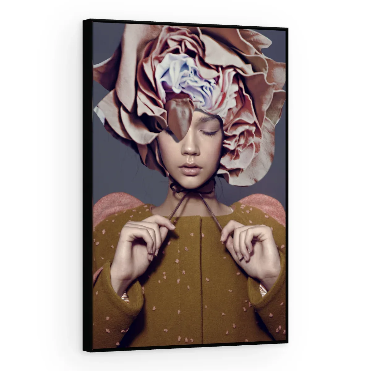 Quadro Decorativo Canvas Rosa Serena - PE0033