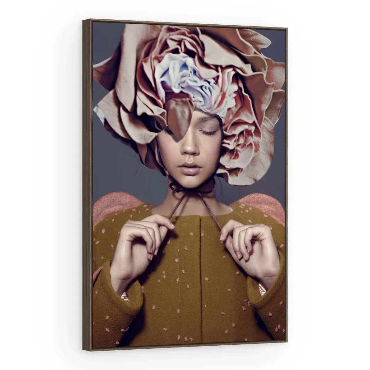 Quadro Decorativo Canvas Rosa Serena - PE0033