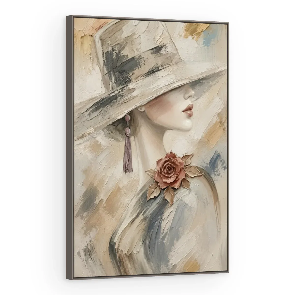 Quadro Decorativo Canvas Dama Romântica - PI0001