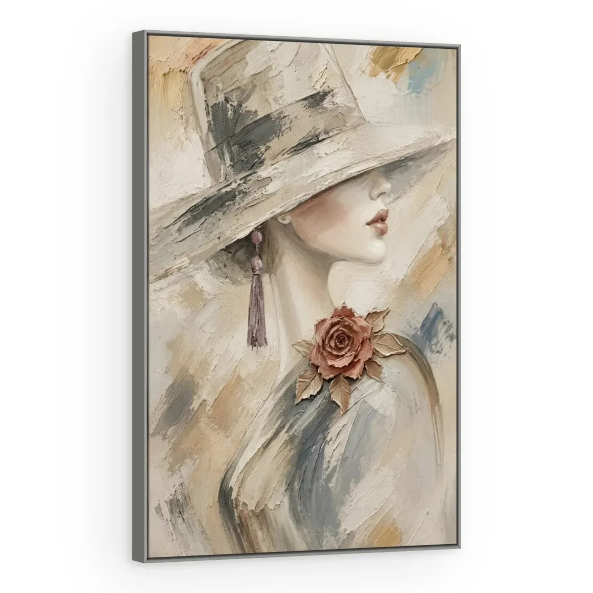 Quadro Decorativo Canvas Dama Romântica - PI0001