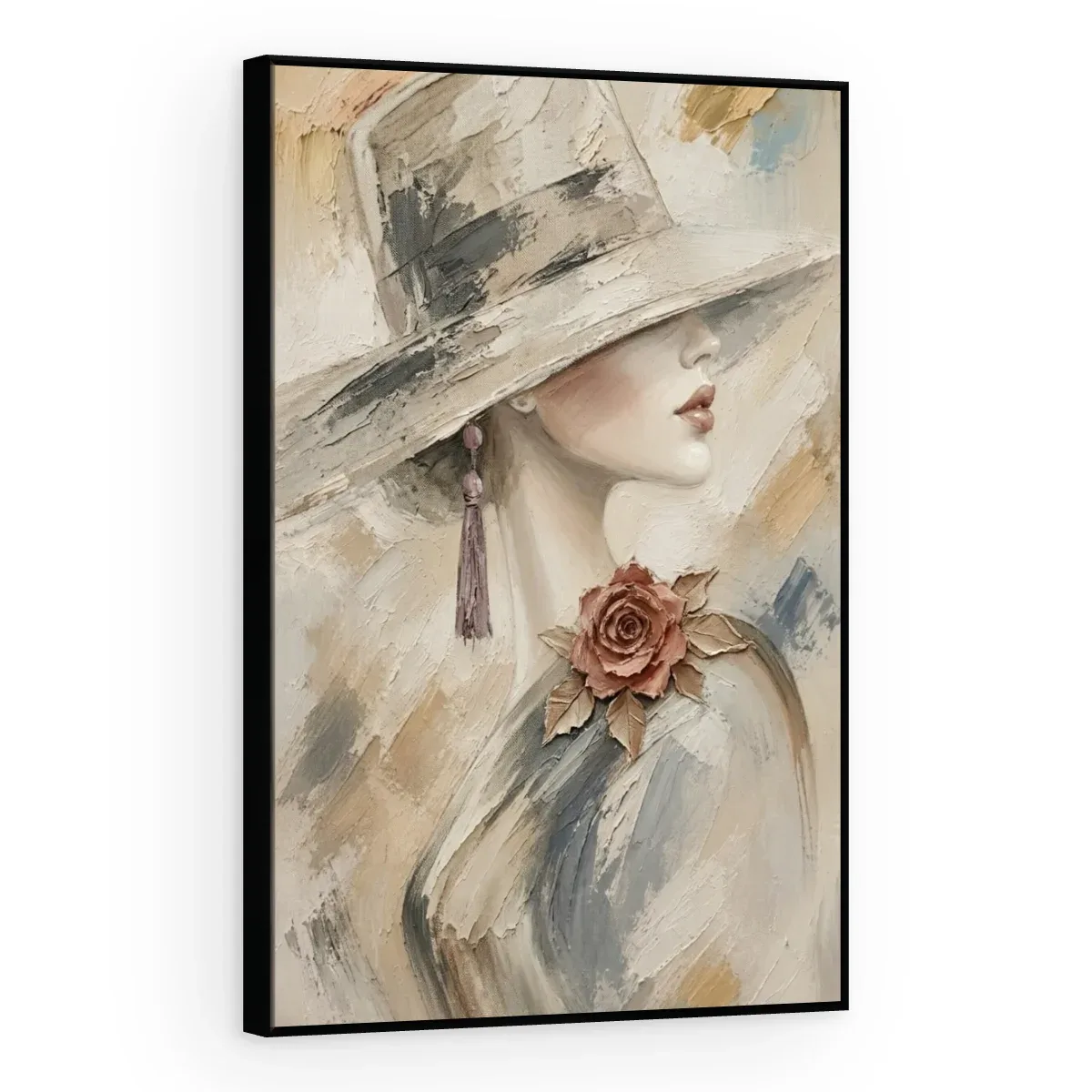 Quadro Decorativo Canvas Dama Romântica - PI0001