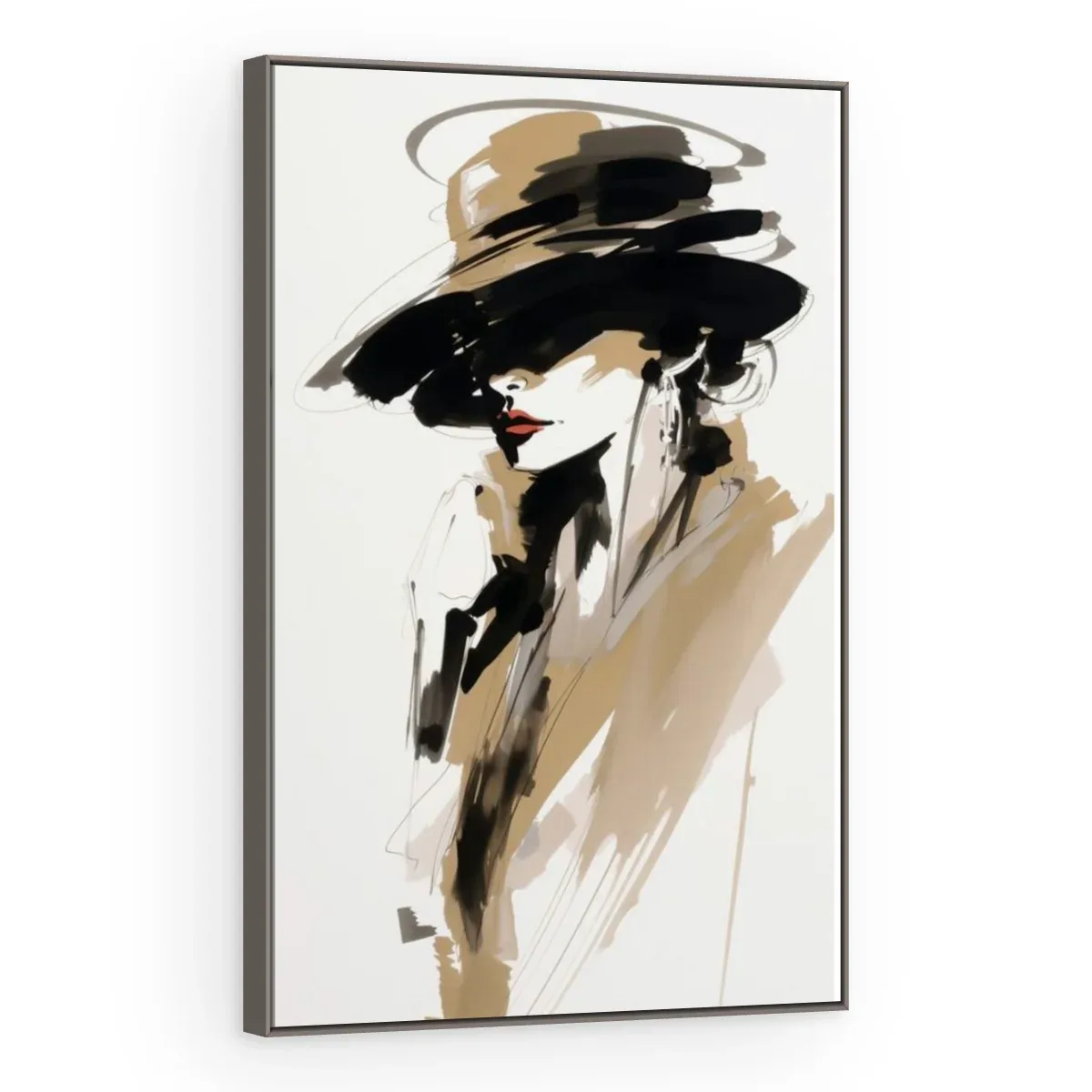 Quadro Decorativo Canvas Dama Minimalista - PI0002