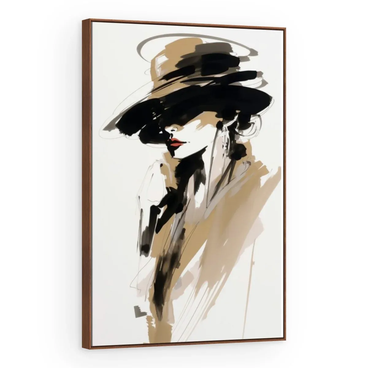 Quadro Decorativo Canvas Dama Minimalista - PI0002