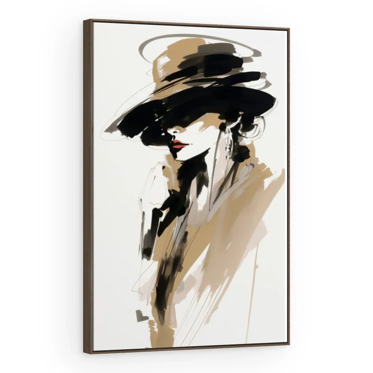Quadro Decorativo Canvas Dama Minimalista - PI0002