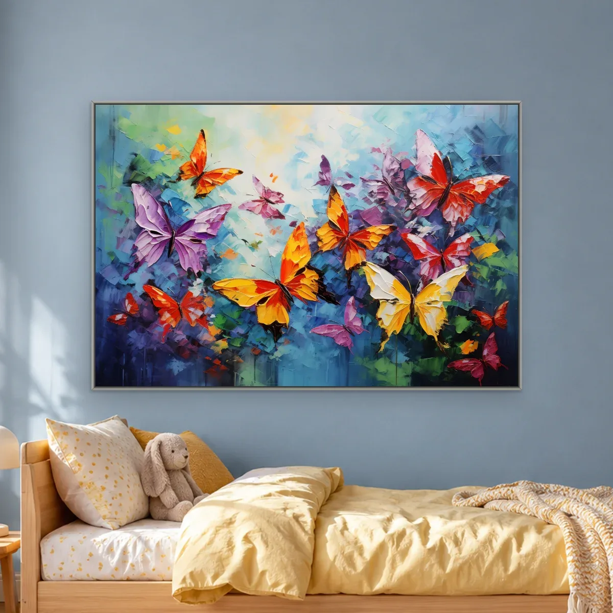 Quadro Decorativo Canvas Borboletas Vibrantes - PI0006