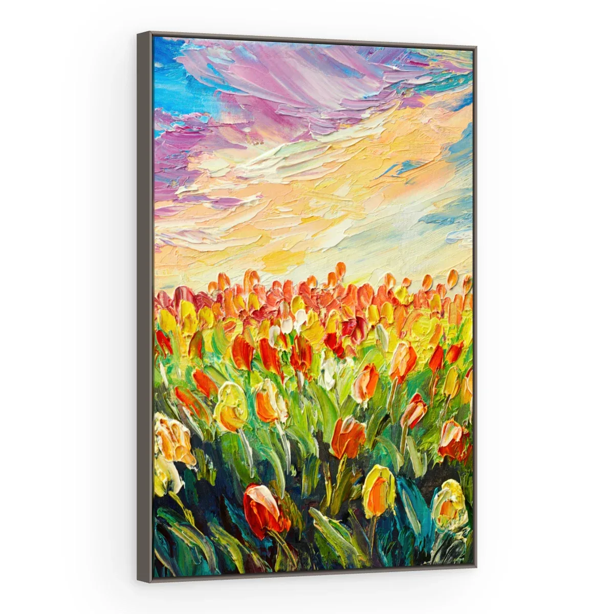 Quadro Decorativo Canvas Tulipas Coloridas - PI0007