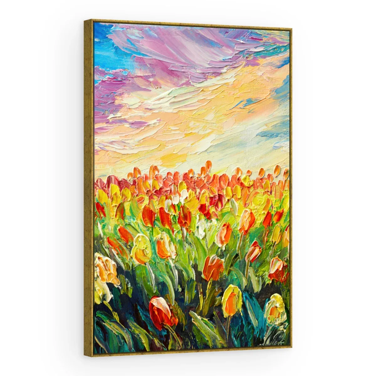 Quadro Decorativo Canvas Tulipas Coloridas - PI0007