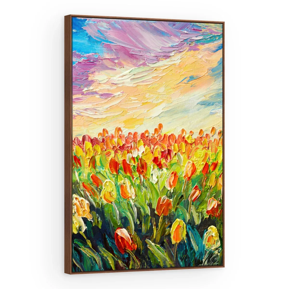 Quadro Decorativo Canvas Tulipas Coloridas - PI0007
