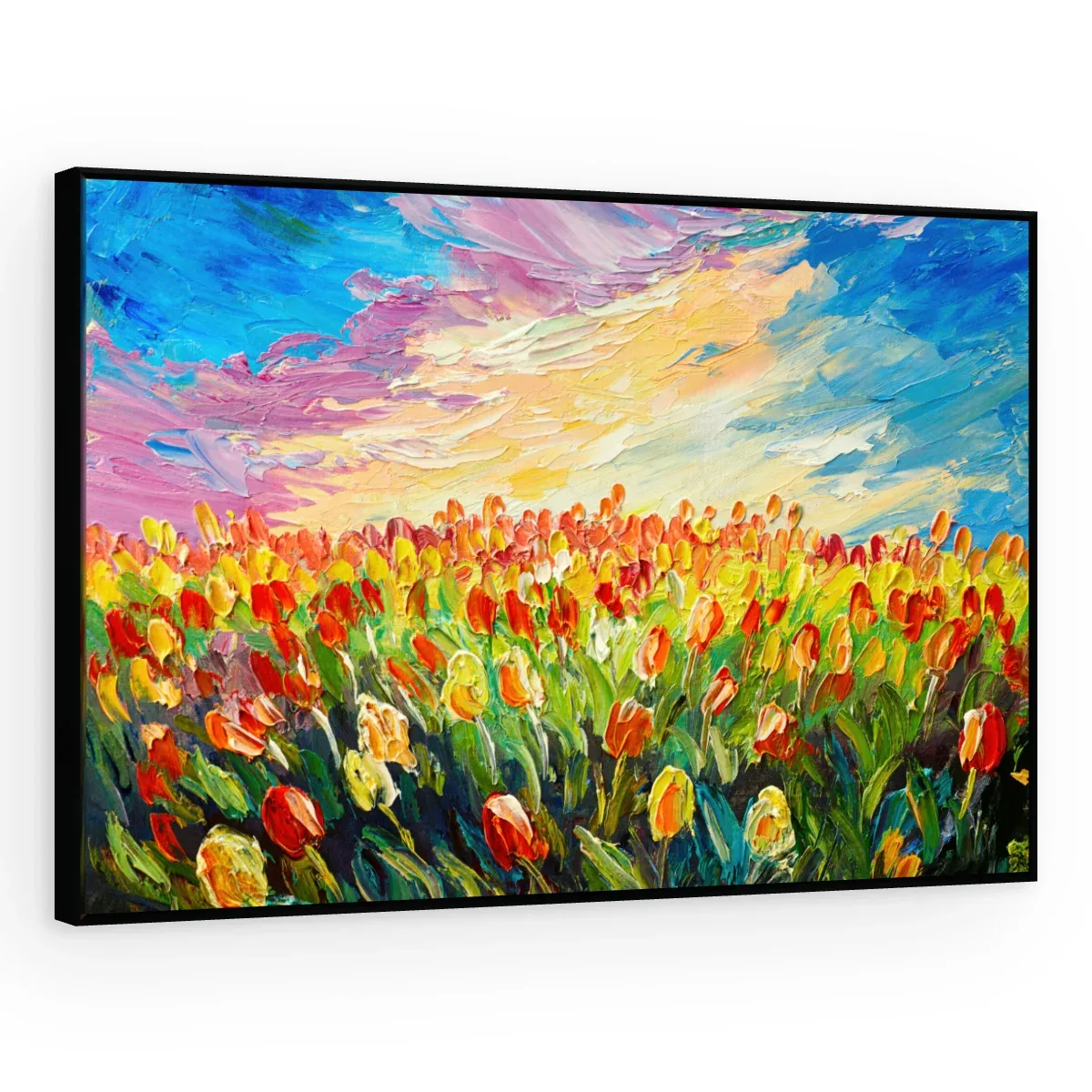 Quadro Decorativo Canvas Tulipas Panorâmicas - PI0009