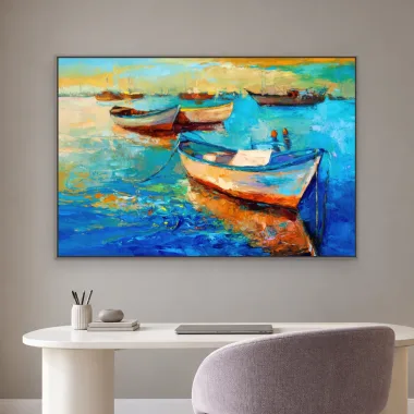 Quadro Decorativo Canvas Botes Vibrantes - PI0010